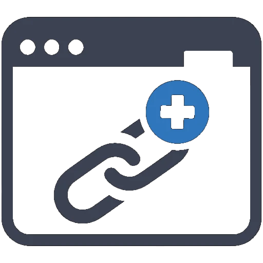 Icône de netlinking représentant la création de liens entrants pour améliorer le référencement naturel